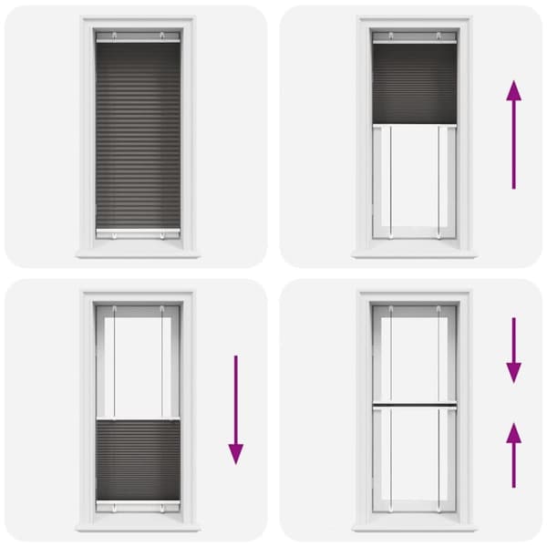 vidaXL laskostettu blind Musta 60x150 cm Kankaan leveys 59,4 cm