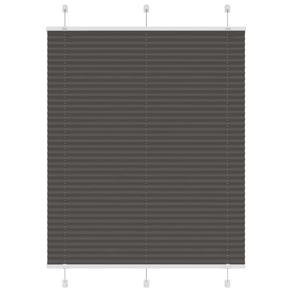 vidaXL Plisserad persienn svart 110x150 cm tyg bredd 109,4cm polyester