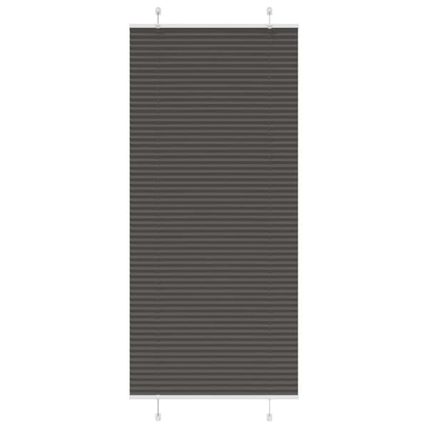 vidaXL plisségardin sort 90x200 cm Stoff Bredde 89,4 cm Polyester