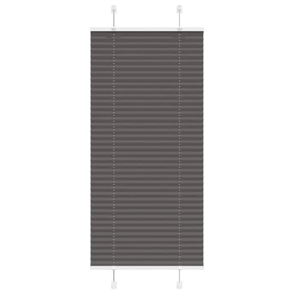 vidaXL Plisserad persienn svart 65x150cm tyg bredd 64,4cm polyester