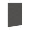 Miniatyrbilde 3 av 11: vidaXL plisségardin sort 85x150 cm Stoff Bredde 84,4 cm Polyester
