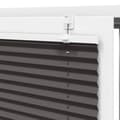 Miniatyrbilde 9 av 11: vidaXL plisségardin sort 85x150 cm Stoff Bredde 84,4 cm Polyester