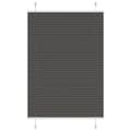 Miniatyrbilde 1 av 11: vidaXL plisségardin sort 85x150 cm Stoff Bredde 84,4 cm Polyester