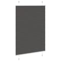 Miniatyrbilde 3 av 11: vidaXL plisségardin sort 100x150 cm Stoff Bredde 99,4 cm Polyester