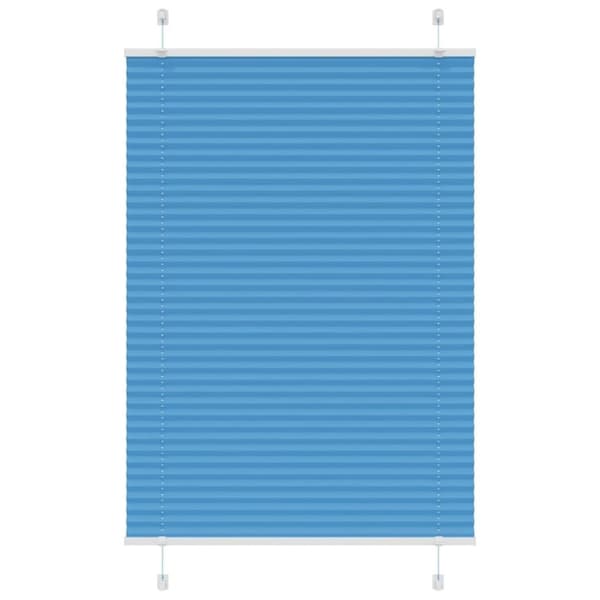 vidaXL Plisségardin Blå 70x100 cm Stofbredde 69,4 cm Polyester