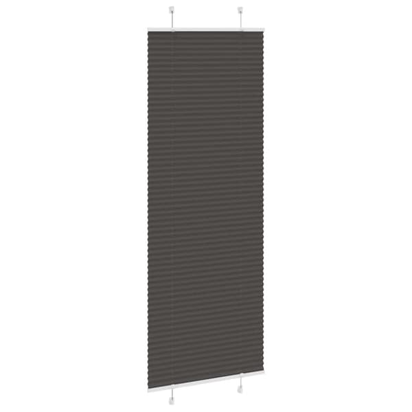 vidaXL Plisségardin Sort 70x200 cm Stofbredde 69,4 cm Polyester