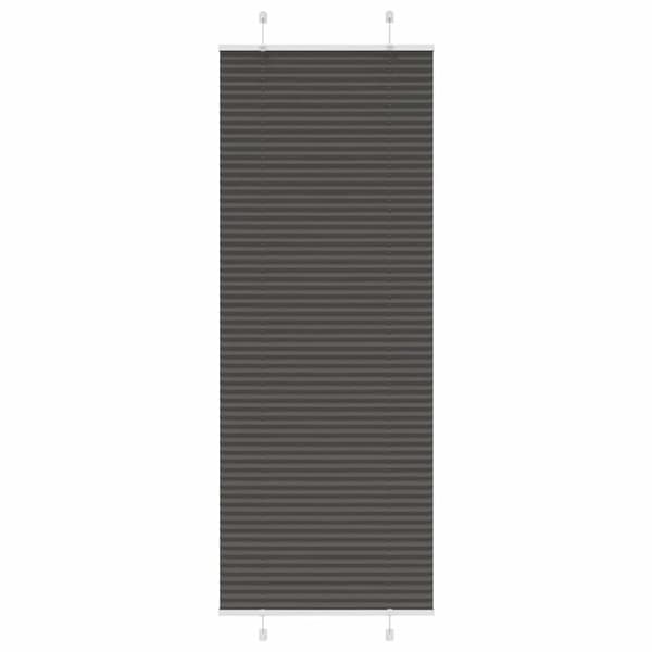 vidaXL Plisségardin Sort 70x200 cm Stofbredde 69,4 cm Polyester