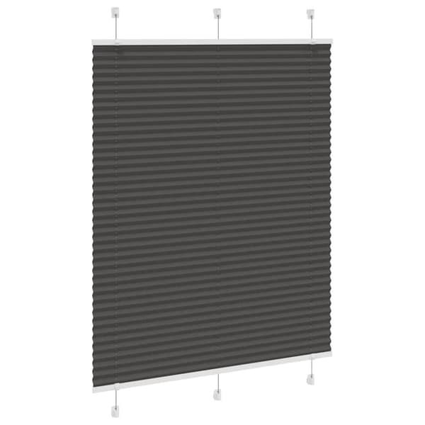 vidaXL laskostettu blindi musta 105x100 cm kankaan leveys 104,4 cm