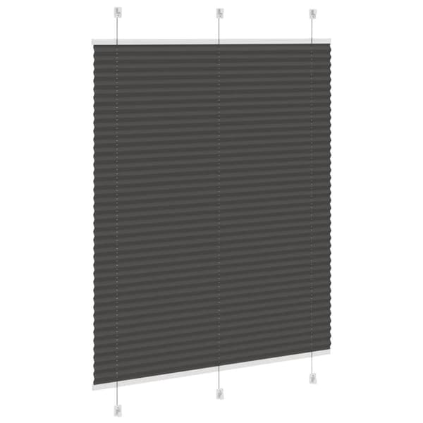 vidaXL laskostettu blindi musta 105x100 cm kankaan leveys 104,4 cm