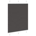Miniatyrbillede 3 af 11: vidaXL Plisségardin Sort 110x100 cm Stofbredde 109,4 cm Polyester
