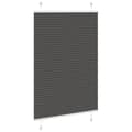 Miniatyrbillede 3 af 11: vidaXL Plisségardin Sort 100x100 cm Stofbredde 99,4 cm Polyester