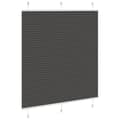 Miniatyrbillede 3 af 11: vidaXL Plisségardin Sort 115x100 cm Stofbredde 114,4 cm Polyester