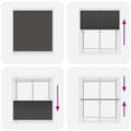 Miniatyrbillede 7 af 11: vidaXL Plisségardin Sort 115x100 cm Stofbredde 114,4 cm Polyester