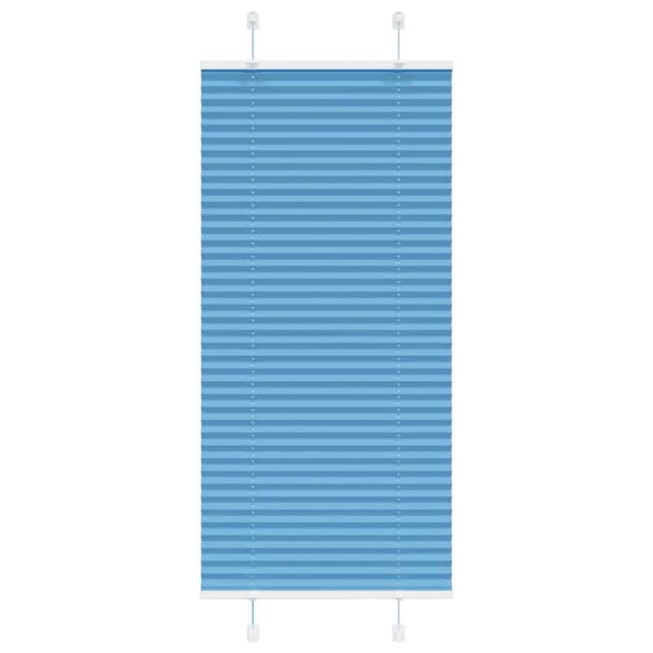 vidaXL Plisségardin Blå 60x100 cm Stofbredde 59,4 cm Polyester