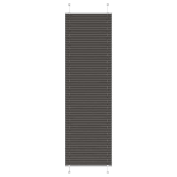 vidaXL plisségardin sort 60x200 cm Stoff Bredde 59,4 cm Polyester