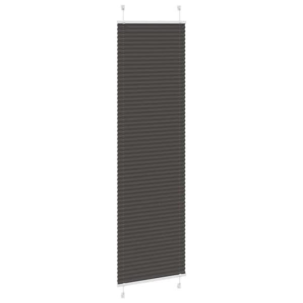 vidaXL Plisségardin Sort 65x200 cm Stofbredde 64,4 cm Polyester
