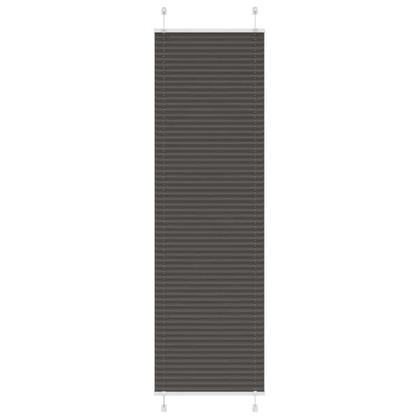 vidaXL Plisségardin Sort 65x200 cm Stofbredde 64,4 cm Polyester