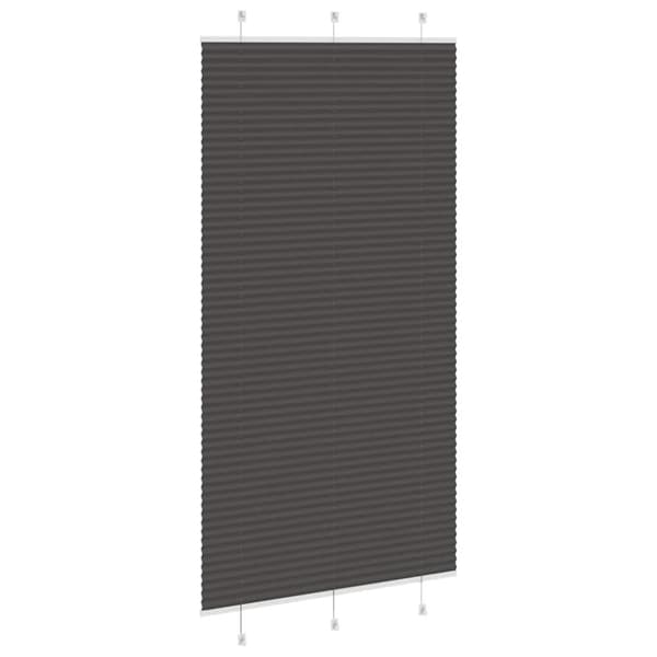 vidaXL laskostettu blind Musta 110x200 cm Kankaan leveys 109,4 cm
