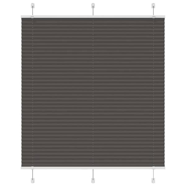 vidaXL plisségardin sort 120x100 cm Stoff Bredde 119,4 cm Polyester