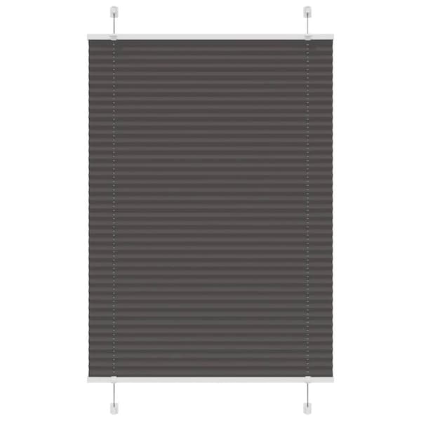 vidaXL plisségardin sort 85x100 cm Stoff Bredde 84,4 cm Polyester