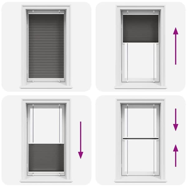 vidaXL laskostettu blind Musta 80x150 cm Kankaan leveys 79,4 cm