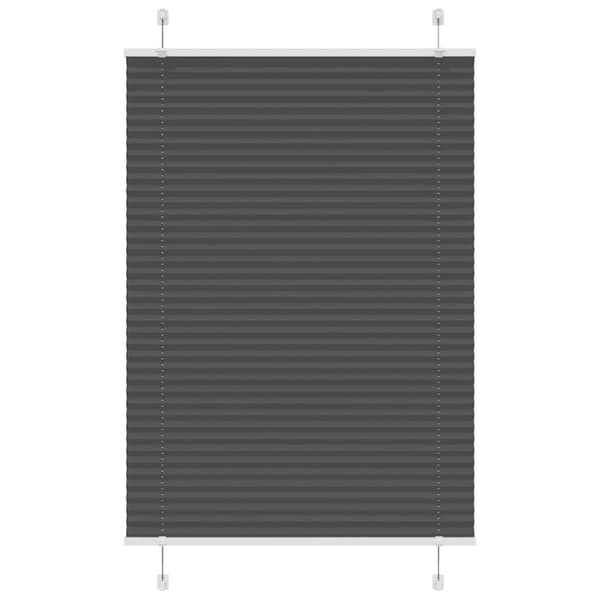 vidaXL laskostettu blind Musta 100x150 cm Kankaan leveys 99,4 cm