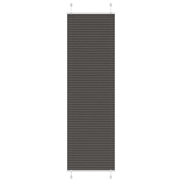 vidaXL plisségardin sort 65x200 cm Stoff Bredde 64,4 cm Polyester