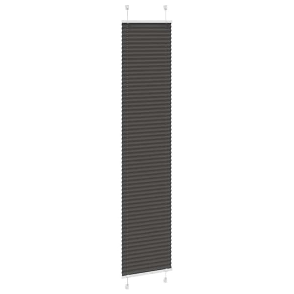 vidaXL Plisserad persienn svart 45x200cm tyg bredd 44,4cm polyester
