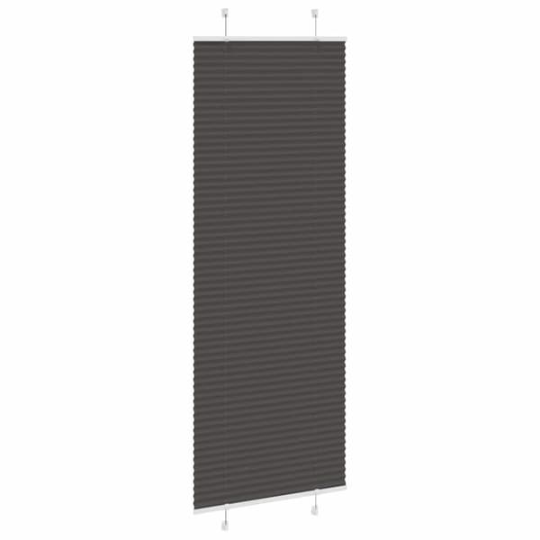 vidaXL Plisserad persienn svart 70x200 cm tyg bredd 69,4 cm polyester