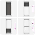 Miniatyrbild 8 av 11: vidaXL Plisserad persienn svart 70x200 cm tyg bredd 69,4 cm polyester