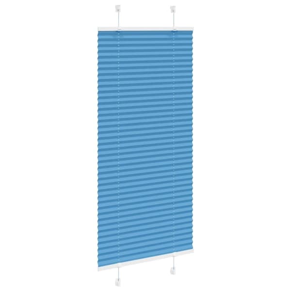 vidaXL plisségardin blå 60x100 cm Stoff Bredde 59,4 cm Polyester