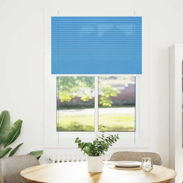 vidaXL laskostettu blind Sininen 95x150 cm Kankaan leveys 94,4 cm