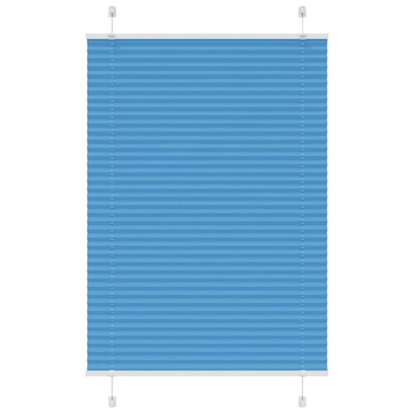 vidaXL plisségardin blå 100x100 cm Stoff Bredde 99,4 cm Polyester
