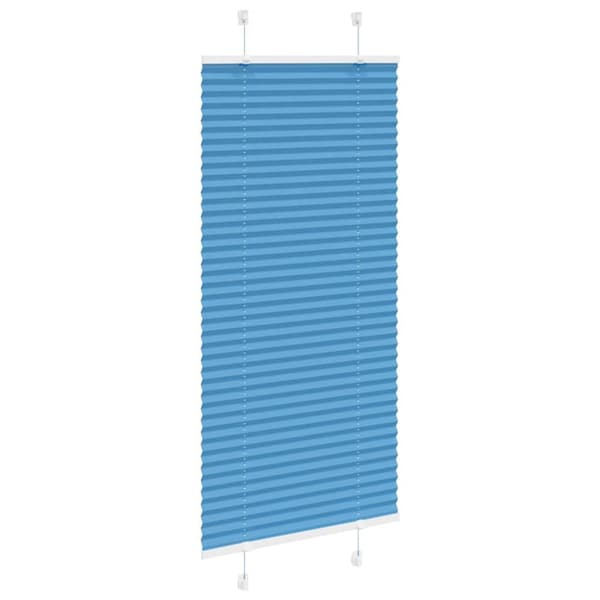 vidaXL Plisségardin Blå 65x150 cm Stoffbredde 64,4 cm Polyester