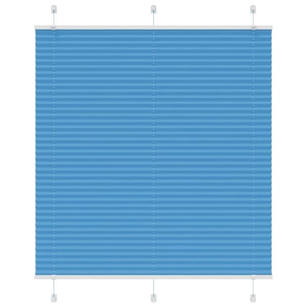 vidaXL Plisségardin Blå 115x150 cm Stofbredde 114,4 cm Polyester