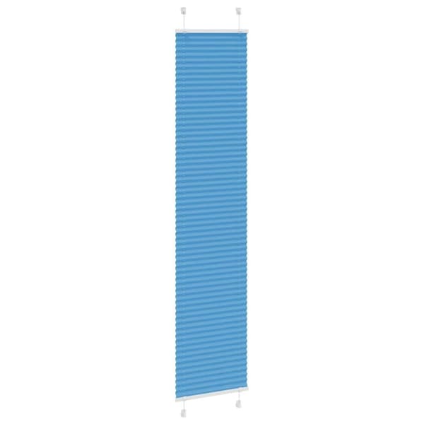 vidaXL Plisségardin Blå 40x200 cm Stofbredde 39,4 cm Polyester
