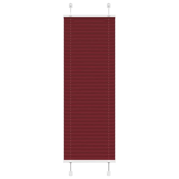 vidaXL Plisségardin Bordeauxrød 40x100 cm Stofbredde 39,4 cm Polyester