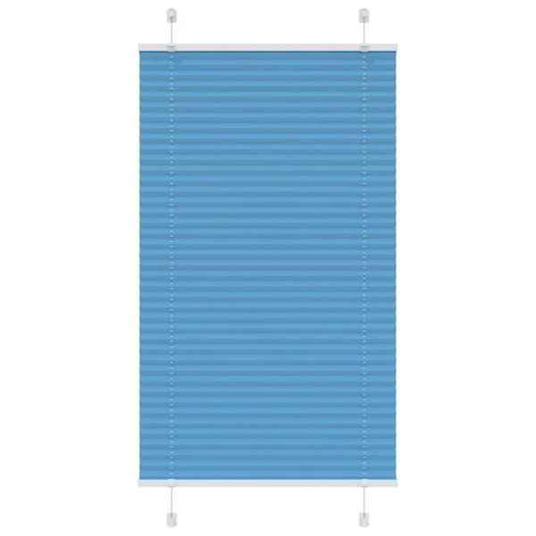 vidaXL plisségardin blå 80x100 cm Stoff Bredde 79,4 cm Polyester