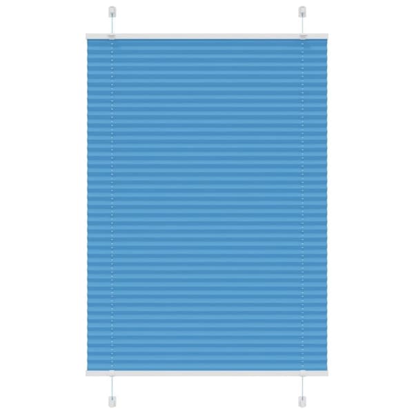 vidaXL plisségardin blå 85x100 cm Stoff Bredde 84,4 cm Polyester