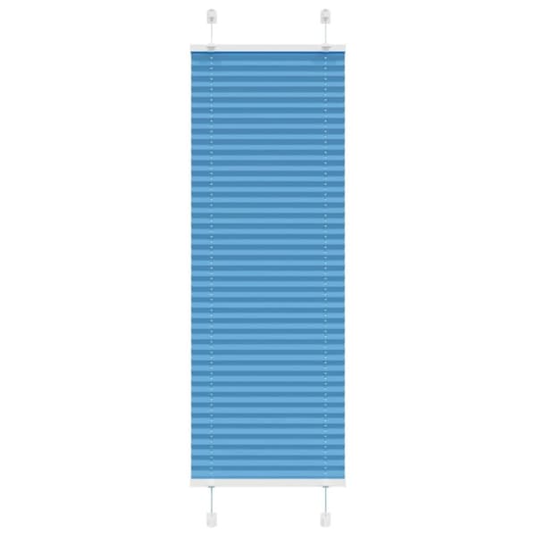 vidaXL Plisségardin Blå 50x150 cm Stofbredde 49,4 cm Polyester