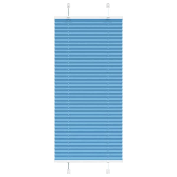 vidaXL Plisségardin Blå 65x150 cm Stofbredde 64,4 cm Polyester