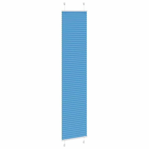 vidaXL Plisségardin Blå 50x200 cm Stoffbredde 49,4 cm Polyester