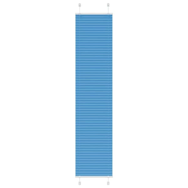 vidaXL Plisségardin Blå 50x200 cm Stoffbredde 49,4 cm Polyester
