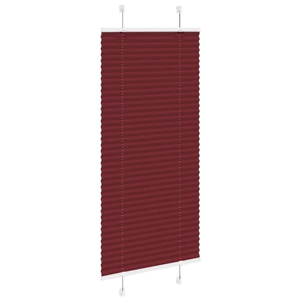 vidaXL Plisségardin Bordeaux Rød 60x100 cm Stoff Bredde 59,4 cm