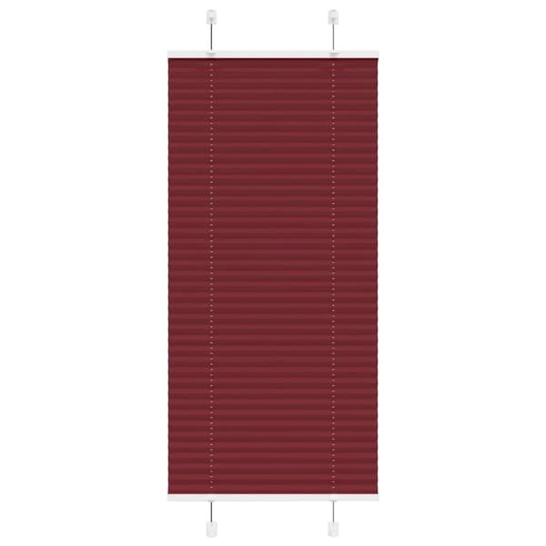 vidaXL Plisségardin Bordeaux Rød 60x100 cm Stoff Bredde 59,4 cm