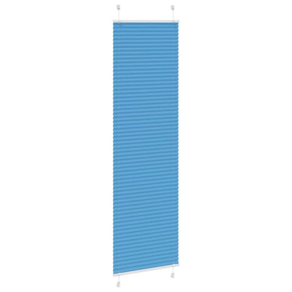vidaXL Plisségardin Blå 65x200 cm Stoffbredde 64,4 cm Polyester