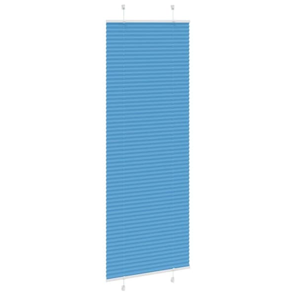 vidaXL Plisségardin Blå 80x200 cm Stoffbredde 79,4 cm Polyester