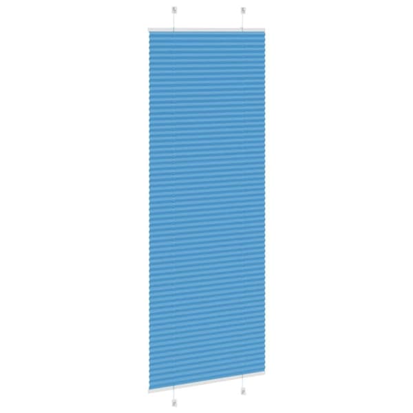 vidaXL Plisségardin Blå 80x200 cm Stoffbredde 79,4 cm Polyester