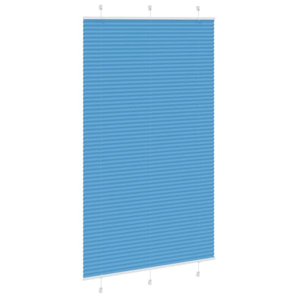 vidaXL Plisségardin Blå 120x200 cm Stofbredde 119,4 cm Polyester