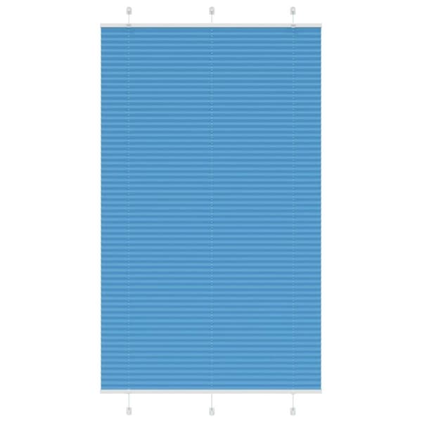 vidaXL Plisségardin Blå 120x200 cm Stofbredde 119,4 cm Polyester